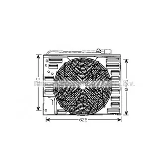 Ventilateur, refroidissement du moteur AVA QUALITY COOLING BW7508