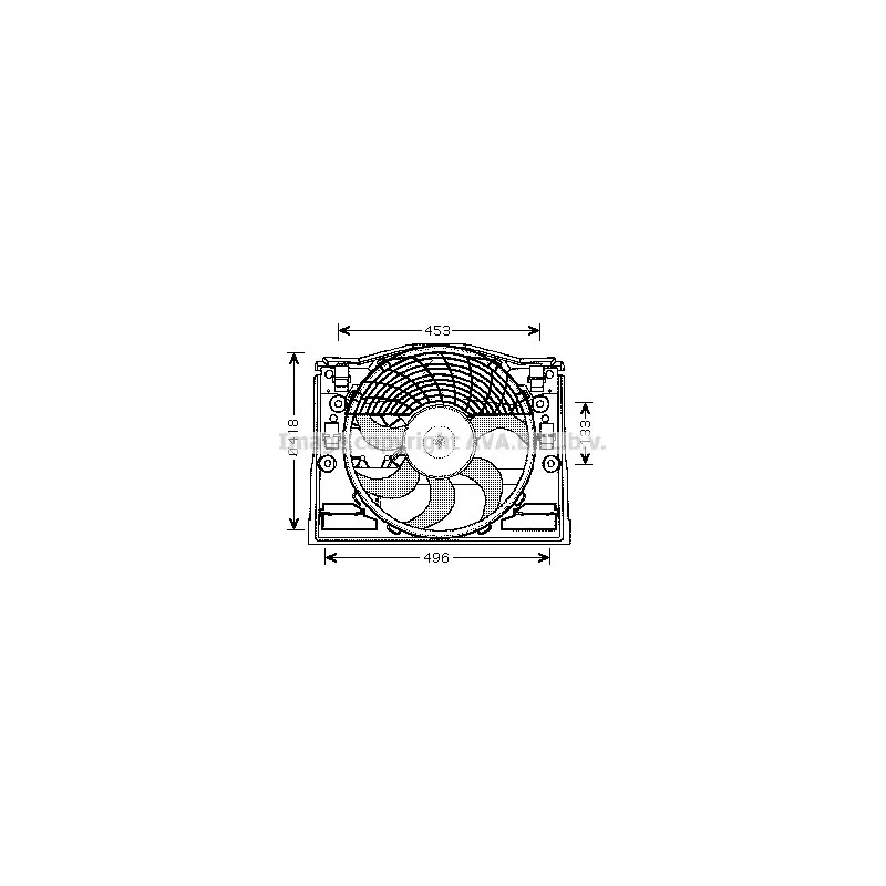 Ventilateur, refroidissement du moteur AVA QUALITY COOLING BW7513