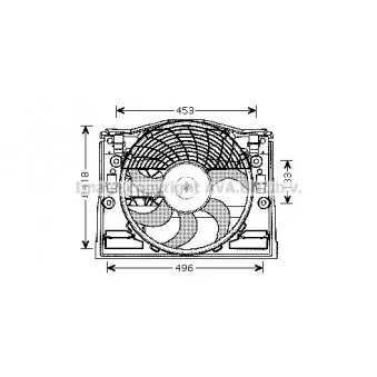 Ventilateur, refroidissement du moteur AVA QUALITY COOLING