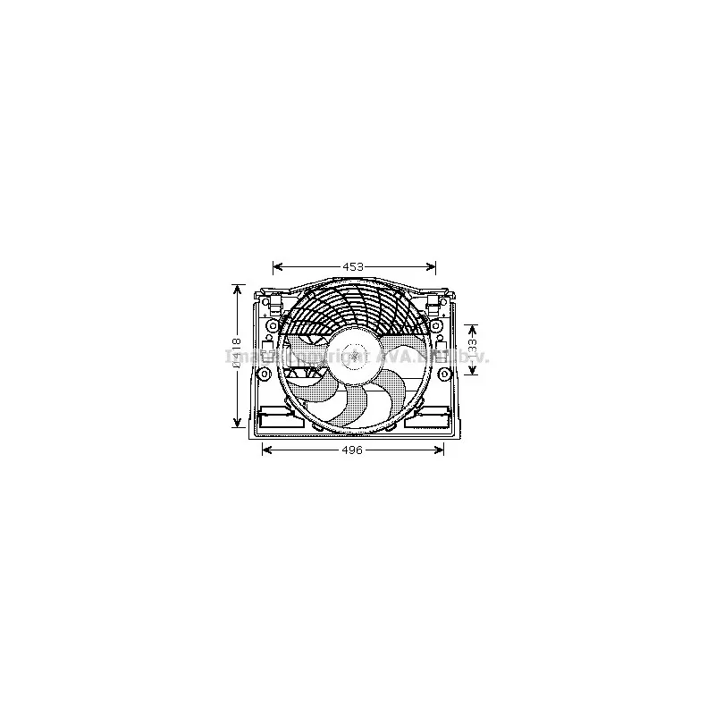 Ventilateur, refroidissement du moteur AVA QUALITY COOLING BW7514