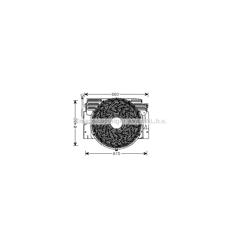 Ventilateur, refroidissement du moteur AVA QUALITY COOLING BW7517