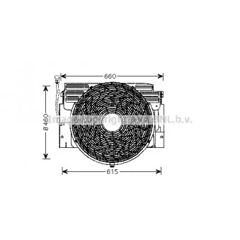 Ventilateur, refroidissement du moteur AVA QUALITY COOLING BW7518