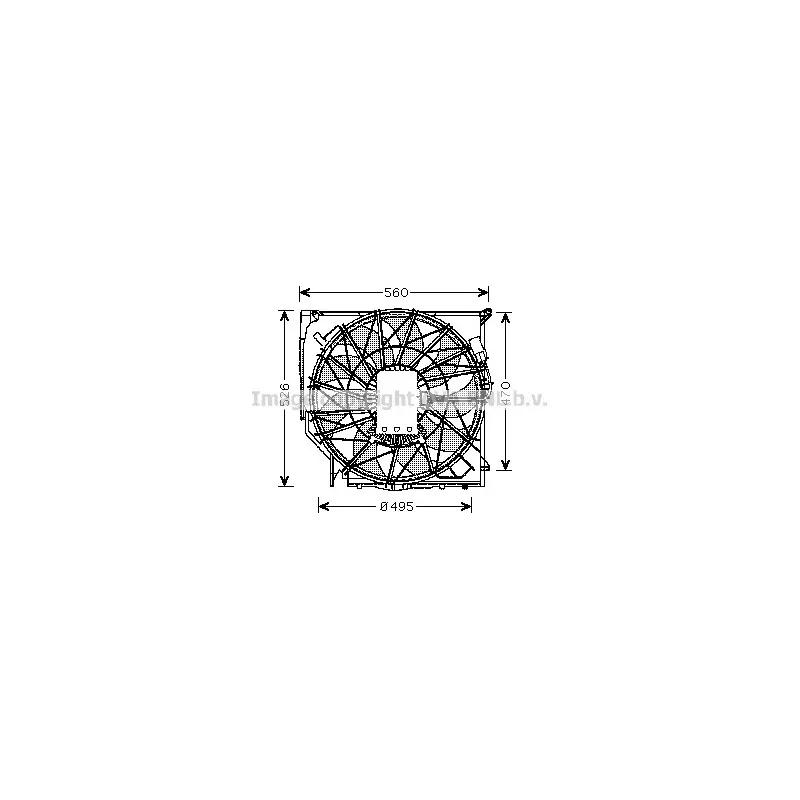 Ventilateur, refroidissement du moteur AVA QUALITY COOLING BW7521