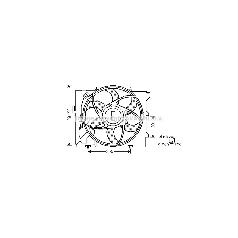 Ventilateur, refroidissement du moteur AVA QUALITY COOLING BW7523