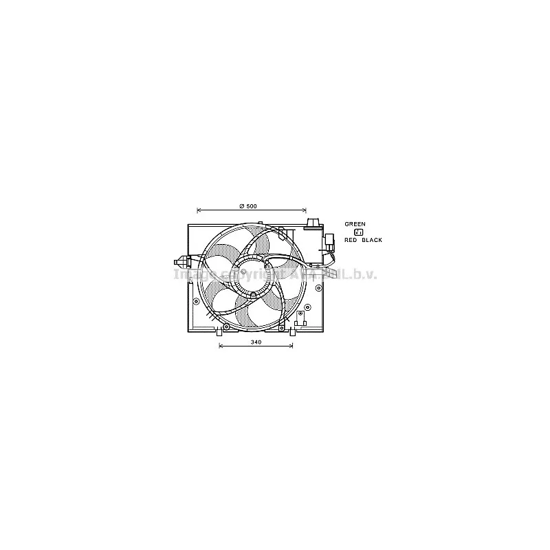 Ventilateur, refroidissement du moteur AVA QUALITY COOLING BW7531