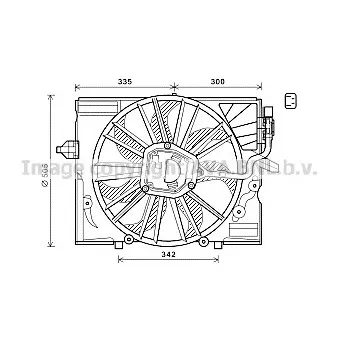 Ventilateur, refroidissement du moteur AVA QUALITY COOLING