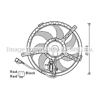 Ventilateur, refroidissement du moteur AVA QUALITY COOLING BW7534