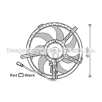 Ventilateur, refroidissement du moteur AVA QUALITY COOLING BW7535