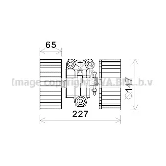 Moteur électrique, pulseur d'air habitacle AVA QUALITY COOLING BW8470