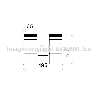 Moteur électrique, pulseur d'air habitacle AVA QUALITY COOLING BW8475