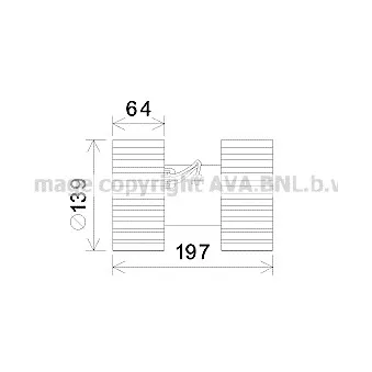 Moteur électrique, pulseur d'air habitacle AVA QUALITY COOLING BW8480