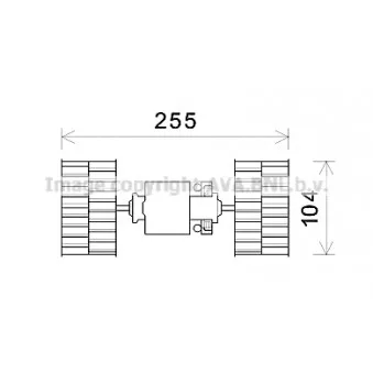 Moteur électrique, pulseur d'air habitacle AVA QUALITY COOLING BW8484