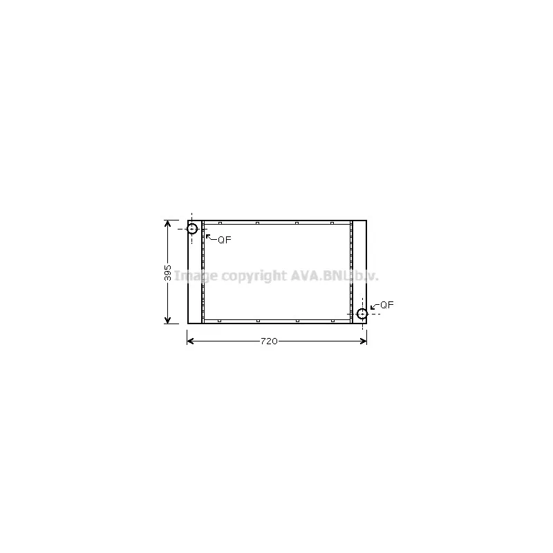 Radiateur, refroidissement du moteur AVA QUALITY COOLING BWA2287