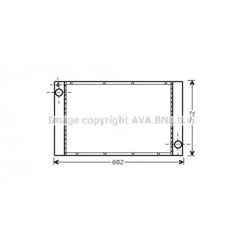 Radiateur, refroidissement du moteur AVA QUALITY COOLING BWA2333