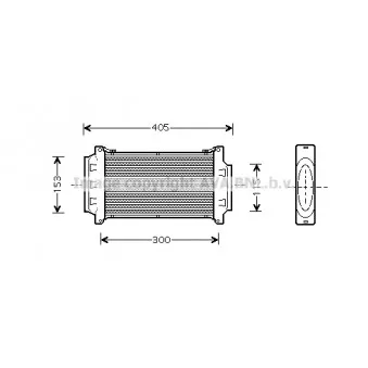 Intercooler, échangeur AVA QUALITY COOLING BWA4262