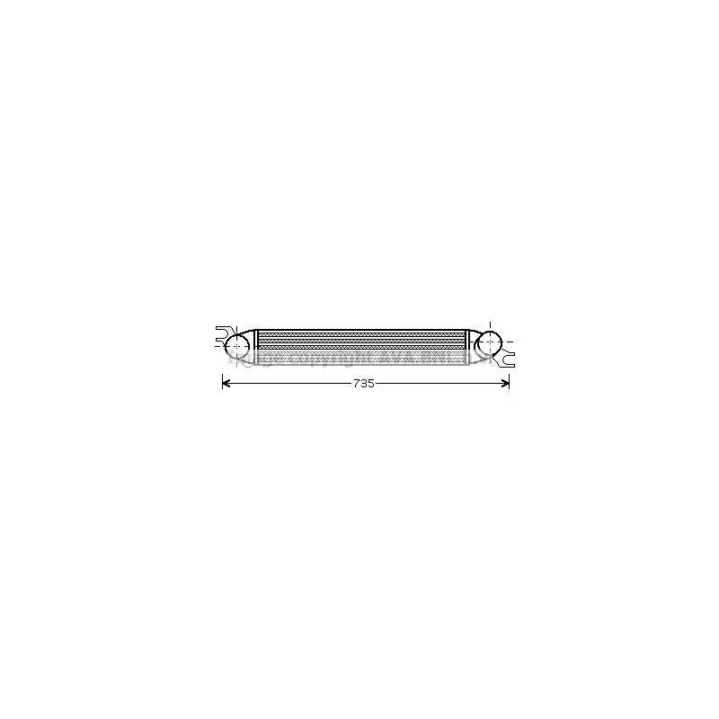 Intercooler, échangeur AVA QUALITY COOLING BWA4340