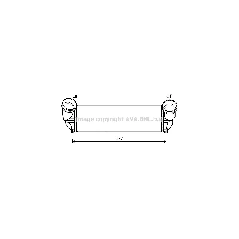 Intercooler, échangeur AVA QUALITY COOLING BWA4543