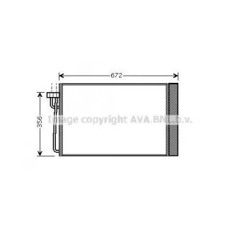 Condenseur, climatisation AVA QUALITY COOLING BWA5267D