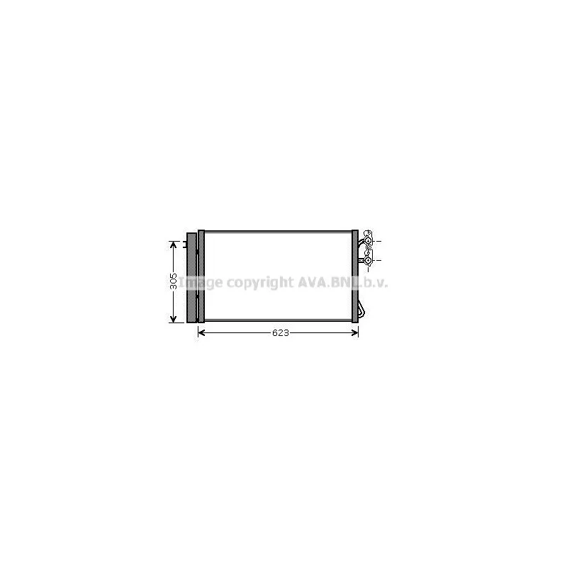Condenseur, climatisation AVA QUALITY COOLING BWA5296D