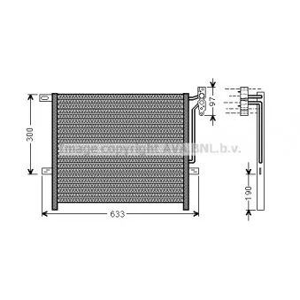 Condenseur, climatisation AVA QUALITY COOLING BWA5369