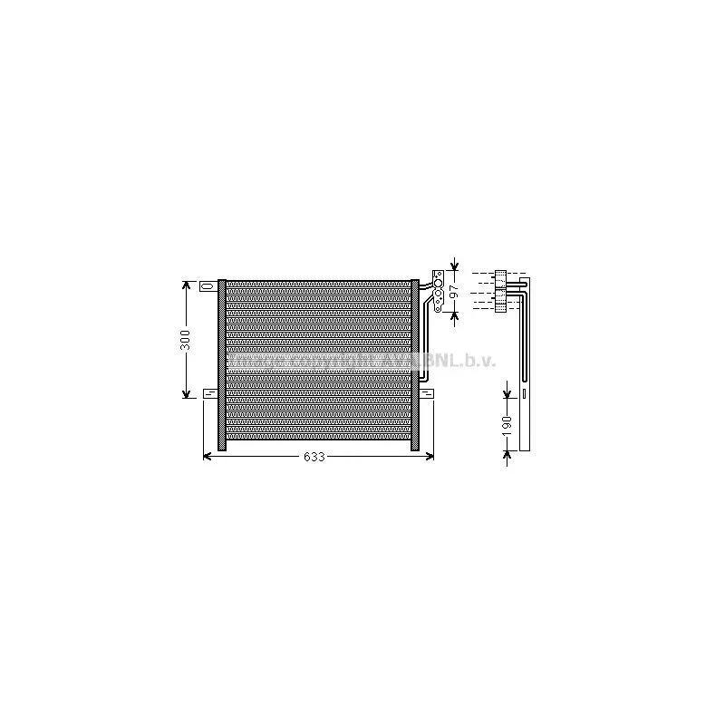Condenseur, climatisation AVA QUALITY COOLING BWA5369