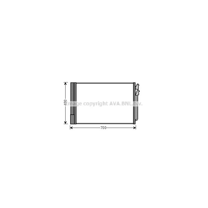 Condenseur, climatisation AVA QUALITY COOLING BWA5370D