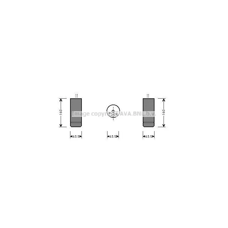 Filtre déshydratant, climatisation AVA QUALITY COOLING BWD063