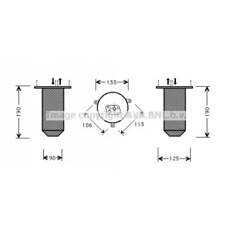 Filtre déshydratant, climatisation AVA QUALITY COOLING BWD218