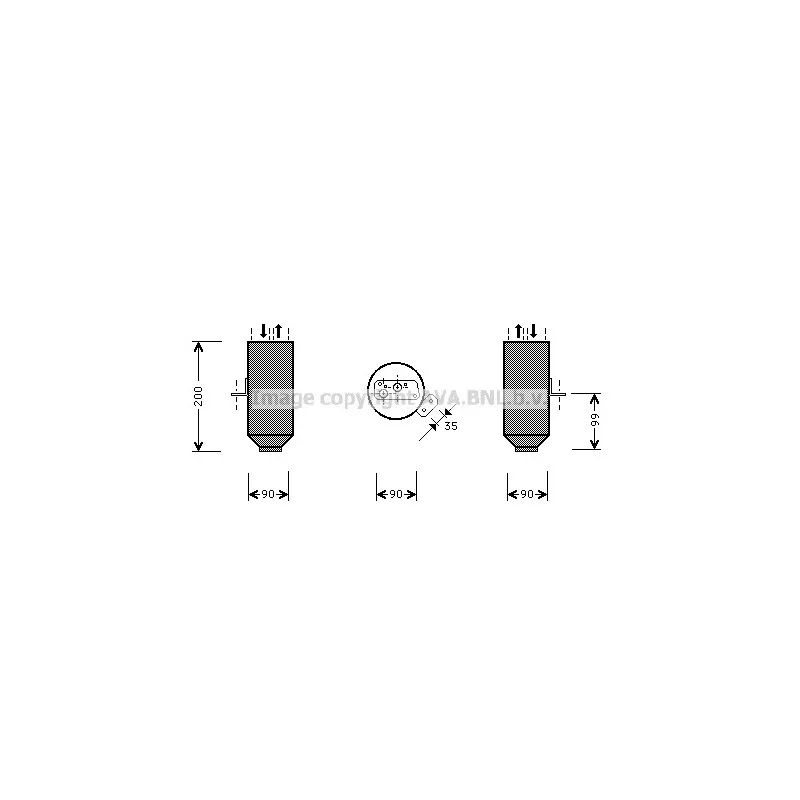 Filtre déshydratant, climatisation AVA QUALITY COOLING BWD219