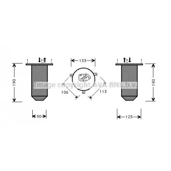Filtre déshydratant, climatisation AVA QUALITY COOLING BWD220