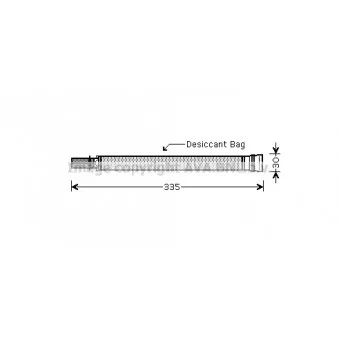 Filtre déshydratant, climatisation AVA QUALITY COOLING BWD297