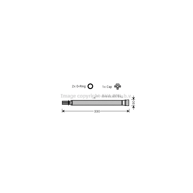 Filtre déshydratant, climatisation AVA QUALITY COOLING BWD312