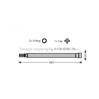 Filtre déshydratant, climatisation AVA QUALITY COOLING BWD313