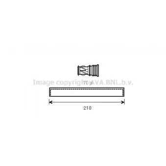 Filtre déshydratant, climatisation AVA QUALITY COOLING BWD439