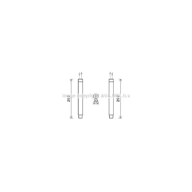 Filtre déshydratant, climatisation AVA QUALITY COOLING BWD445