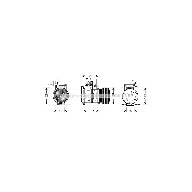 Compresseur, climatisation AVA QUALITY COOLING BWK073