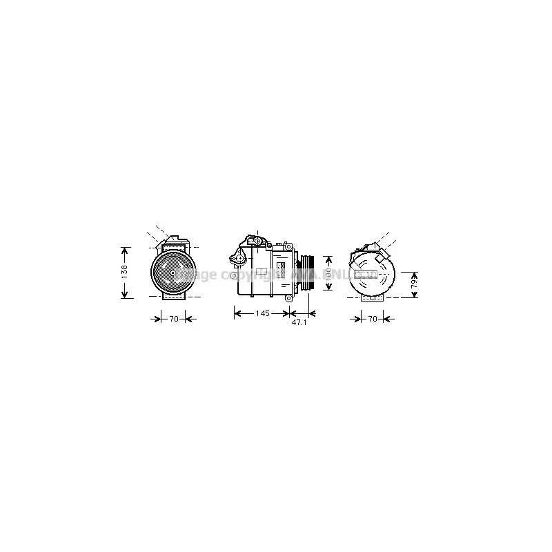 Compresseur, climatisation AVA QUALITY COOLING BWK306