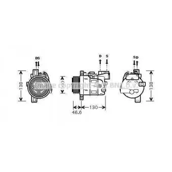 Compresseur, climatisation AVA QUALITY COOLING BWK319