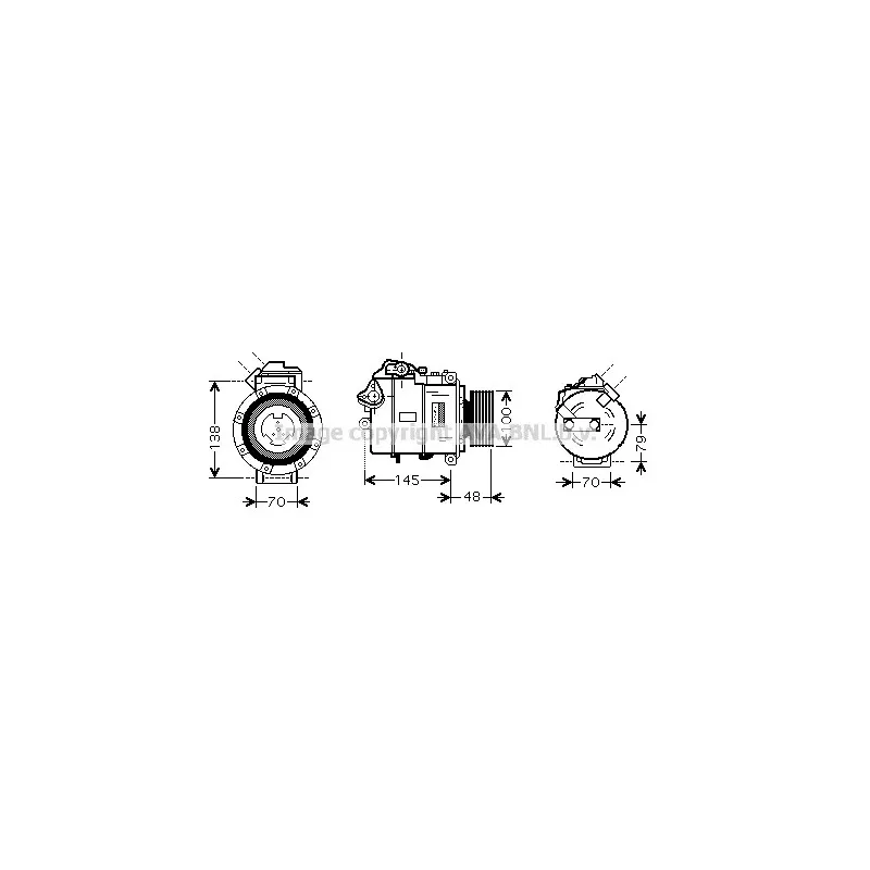 Compresseur, climatisation AVA QUALITY COOLING BWK328