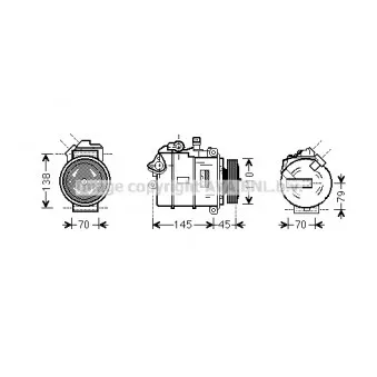 Compresseur, climatisation AVA QUALITY COOLING BWK383
