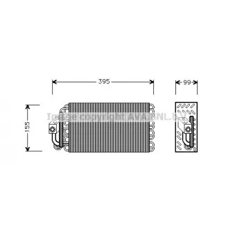Evaporateur climatisation AVA QUALITY COOLING BWV001