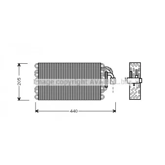 Evaporateur climatisation AVA QUALITY COOLING BWV003
