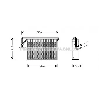 Evaporateur climatisation AVA QUALITY COOLING BWV024