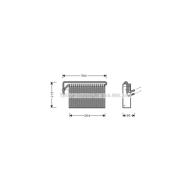 Evaporateur climatisation AVA QUALITY COOLING BWV024