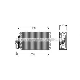 Evaporateur climatisation AVA QUALITY COOLING BWV272