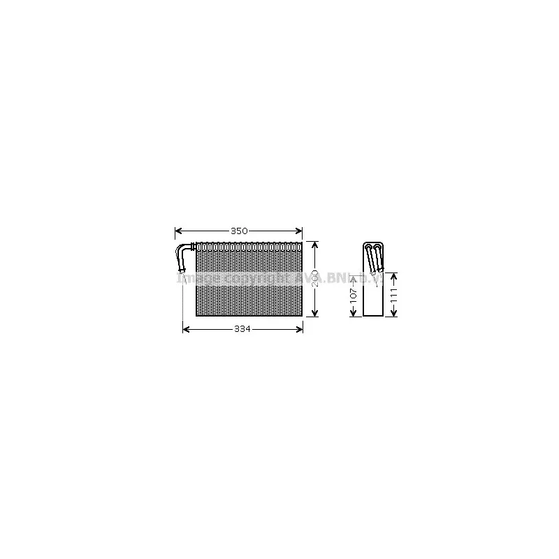 Evaporateur climatisation AVA QUALITY COOLING BWV305