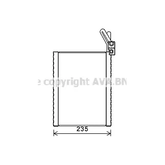 Evaporateur climatisation AVA QUALITY COOLING BWV476