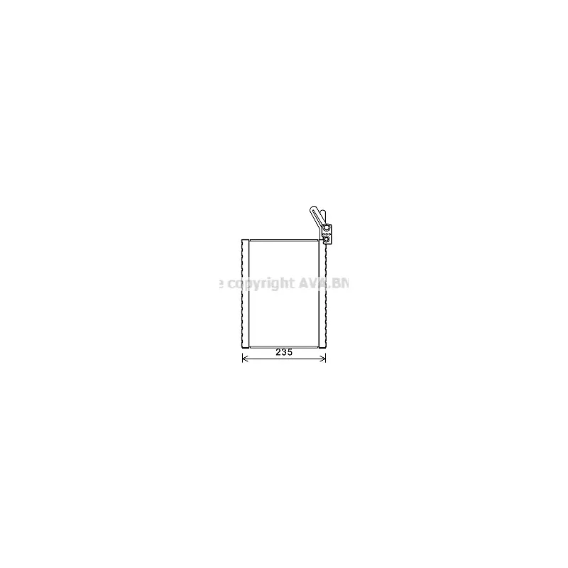 Evaporateur climatisation AVA QUALITY COOLING BWV476