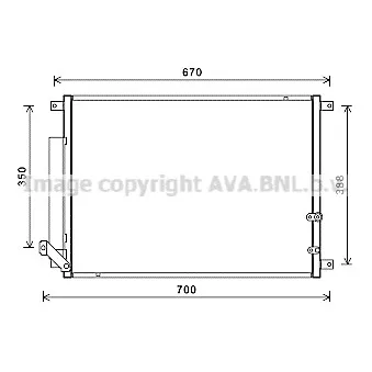 Condenseur, climatisation AVA QUALITY COOLING CC5001D