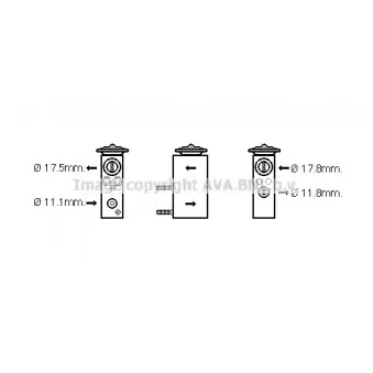 Détendeur, climatisation AVA QUALITY COOLING CN1276